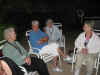 L-R Katherine Kinton,Annette Jones,Pat West & Cathy Adkisson talking after our cook out by the Pool.JPG (106755 bytes)