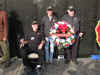 Placed wreath at wall for the 17th Artillery L-R James Sanders,Michael Burke & Jackie Stroud.JPG (195791 bytes)