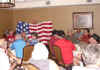 Jerry Cody auctioning the flag quilt.jpg (129495 bytes)
