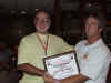 133 James Sanders is presented Life Membership by Richard Smith.JPG (107297 bytes)