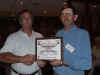 135 G.W. Adkisson is presented Life Membership by Richard Smith.JPG (99857 bytes)