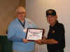 Jack Stroud presents Life Membership to Rodivico Guerrero.JPG (90639 bytes)