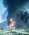 19. Some of their rounds landed in Tar depo inside Camp Radclifft, burned 30+days.jpg (69884 bytes)