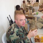 SSG Spargo having chow in the DFAC