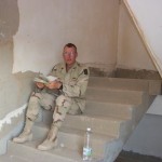 MAJ Chenoweth reading a FRAGO in private, or so he thought