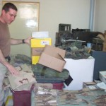 SGT(P) Carmen inventorying and sorting DCUs for Issue to the battery