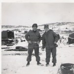 Left Unk, Right Charles Lankford working in Mess Hall