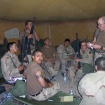 C 1-17th, , 5th section preparing for combat at Camp Uhdari Kuwait.