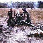 Sgt. Mckinley Smith Section at LZ Crook (note wheels sunk into ground)