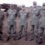 Battery Command 1970 Sfc Lopez, 1st Sgt DeSherlia, Cpt Mullis Lt Barry Matthews, Lt Walter Ramsey