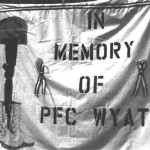 Banner in Memory of PFC Wyatt