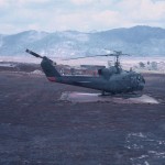 Chopper refueling at Fire Base Blackhawk