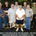 L-R front row Elmer Smith, John Brands, Harold Rohde. L-R back row Clarence Davis, David Cilek, Thomas Remley, Dallas Matte, James Deno