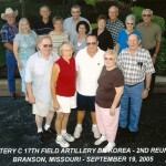 L-R front - Clarence Davis & wife, David Cilek & wife, Thomas Remley & wife, Dallas Matte & wife, James Deno & wife.