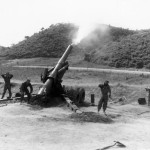 8 inch Howitzer, Battery A firing, North of Yonchow, May 27, 1952