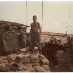 SSG Schwarz, Acting Chief of Firing Battery, on top of OP bunker, LZ Schuler