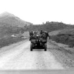 B Battery Convoy passing Duster Mtn on way to LZ Uplift