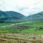 View of Mang Yang Pass from LZ Action