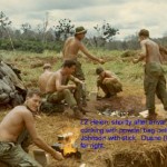 LZ Helen  Jeff Wilcox (front) Ricky Johnson with stick, Duane Weberski far right